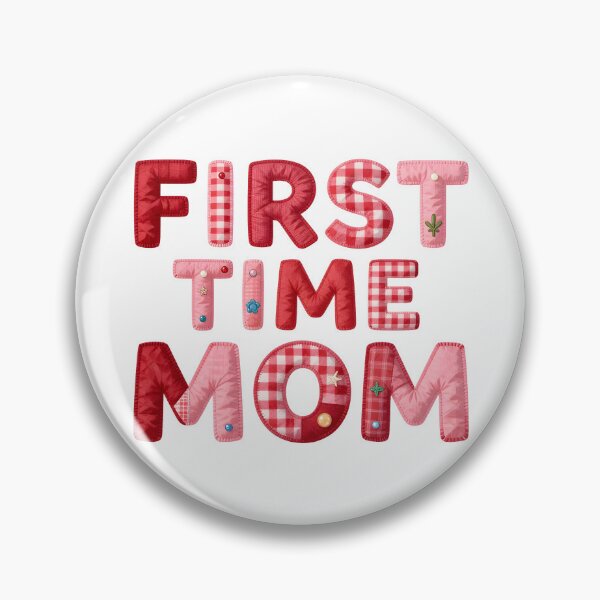 Item preview, FIRST TIME MOM - IN FAUX LETTERING designed and sold by AlexOBrienArt.