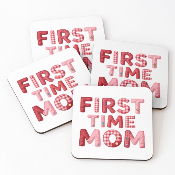 Item preview, FIRST TIME MOM - IN FAUX LETTERING designed and sold by AlexOBrienArt.