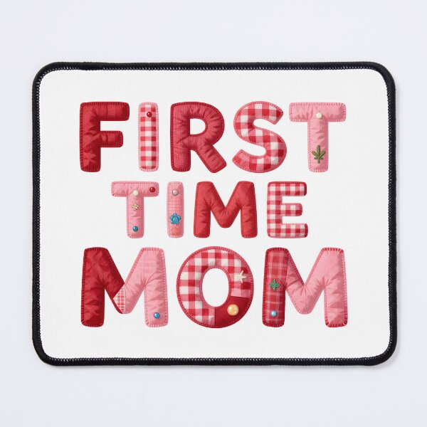 Item preview, FIRST TIME MOM - IN FAUX LETTERING designed and sold by AlexOBrienArt.