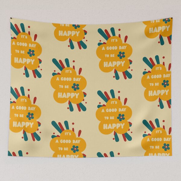 Item preview, It's a Good Day to Be Happy E9– Positive and Colorful Message designed and sold by StefanStudioArt.