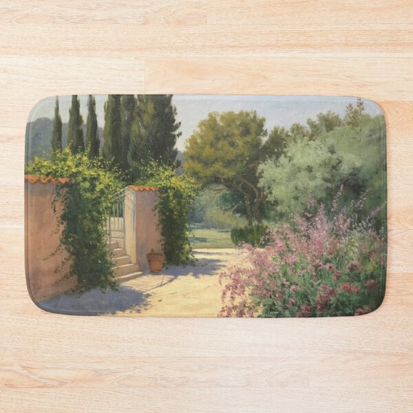 Item preview, Provence Garden Entrance | French Countryside Courtyard Painting designed and sold by CARRAANN.