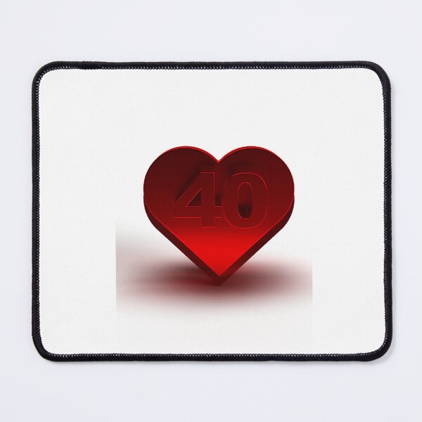 Item preview, Red Heart 40th Anniversary or Birthday Icon designed and sold by Creatby7030.