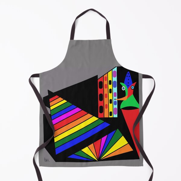 Item preview,  Colorful Rainbow Clown Face – Circus & Carnival Art designed and sold by oceantospace.