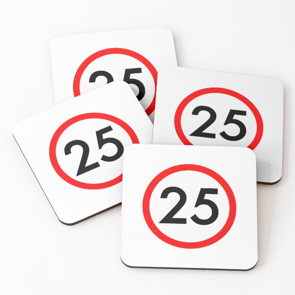 Item preview, 25 Speed Limit Traffic Sign designed and sold by Creatby7030.