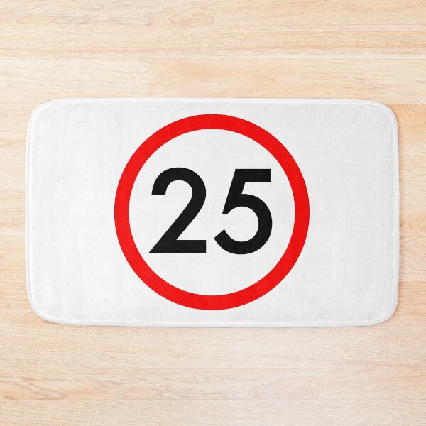 Item preview, 25 Speed Limit Traffic Sign designed and sold by Creatby7030.
