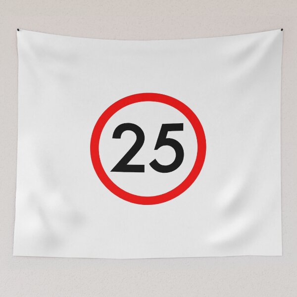 Item preview, 25 Speed Limit Traffic Sign designed and sold by Creatby7030.