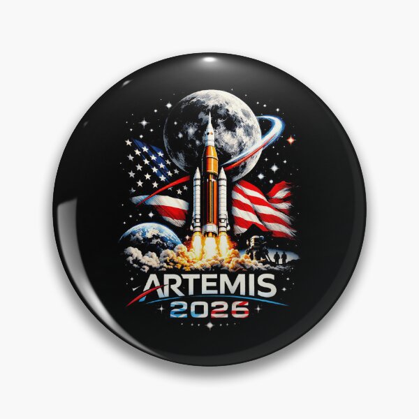 Item preview, Artemis 2026 American Rocket Launch To The Moon Landing designed and sold by AmazingLoveArt.