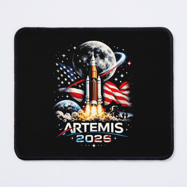 Item preview, Artemis 2026 American Rocket Launch To The Moon Landing designed and sold by AmazingLoveArt.