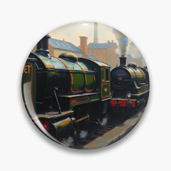Item preview, Steam trains in Sheffield. designed and sold by oldMastersofart.