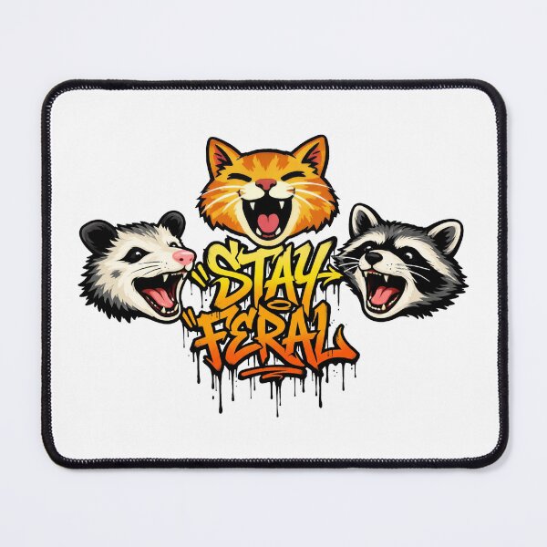 Item preview, Stay Feral designed and sold by Cut & Paste Productions.