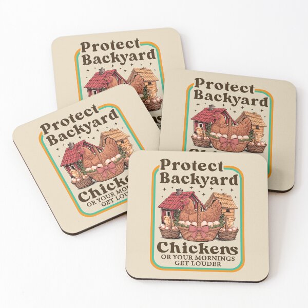 Item preview, Protect Backyard Chickens Vintage Retro Farmhouse designed and sold by Dmetalx Art Apparel.