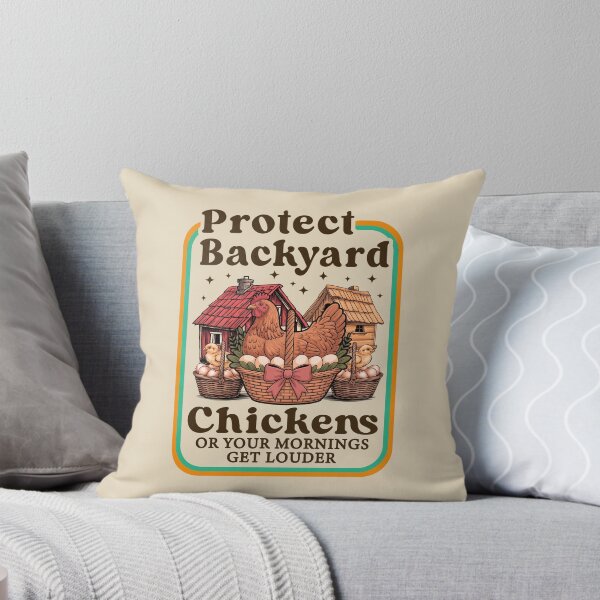 Item preview, Protect Backyard Chickens Vintage Retro Farmhouse designed and sold by Dmetalx Art Apparel.