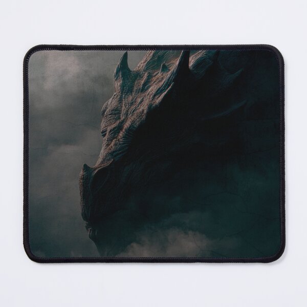 Item preview, Dragon Emerging from Fog, Cinematic Dark Fantasy Creature, Mythical Beast in Mist designed and sold by CosmicAnomaly.