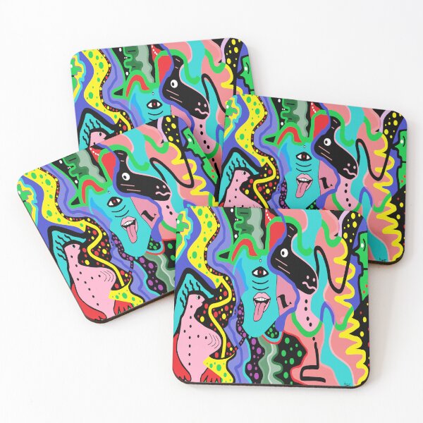 Item preview, Chaotic Tongue – Surreal & Whimsical Abstract Art designed and sold by oceantospace.