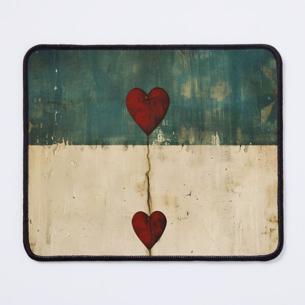 Item preview, Abstract Heart Stripe Wall Art Teal Neutral Minimalist Print designed and sold by NarjaShop.