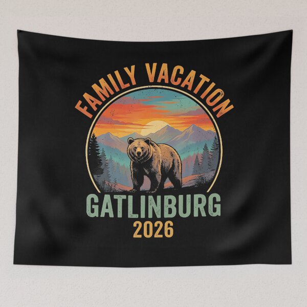 Item preview, Bear Souvenir Family Vacation Tennessee Gatlinburg 2026 designed and sold by AmazingLoveArt.