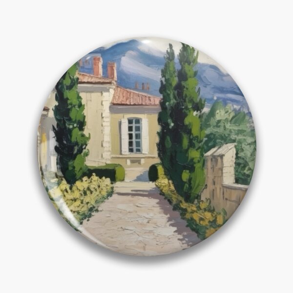 Item preview, Provence Pathway to Villa | French Countryside Landscape Painting designed and sold by CARRAANN.