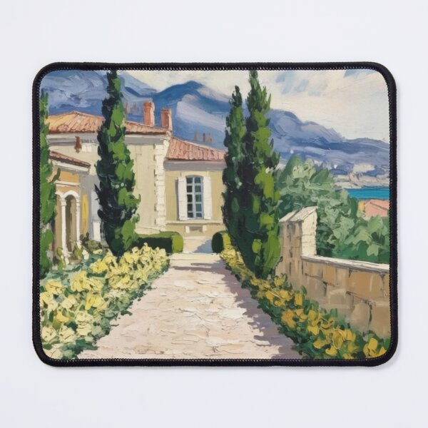 Item preview, Provence Pathway to Villa | French Countryside Landscape Painting designed and sold by CARRAANN.
