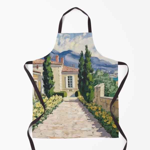 Item preview, Provence Pathway to Villa | French Countryside Landscape Painting designed and sold by CARRAANN.