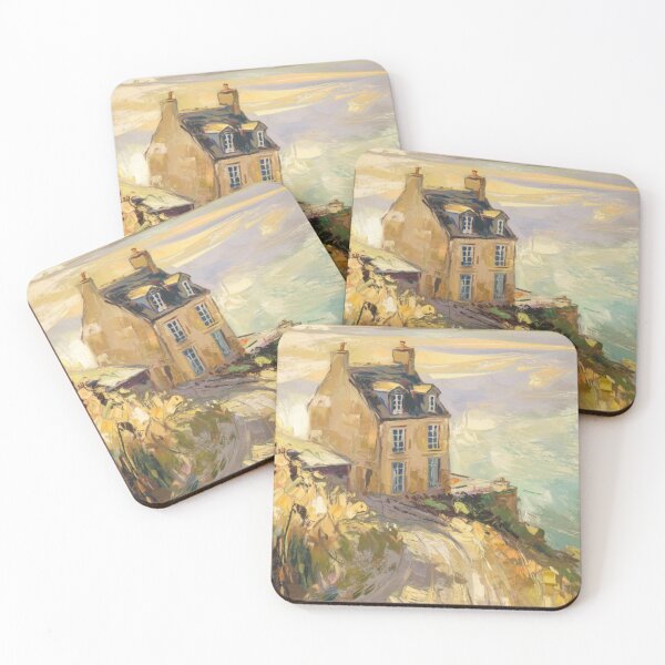 Item preview, French Coast | Britanny Coastline Painting designed and sold by CARRAANN.