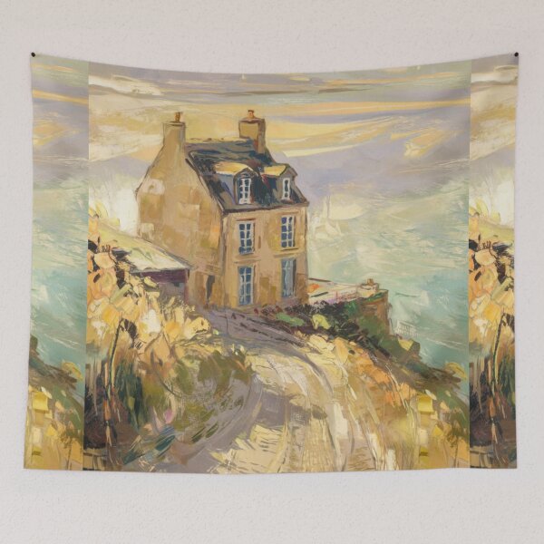 Item preview, French Coast | Britanny Coastline Painting designed and sold by CARRAANN.