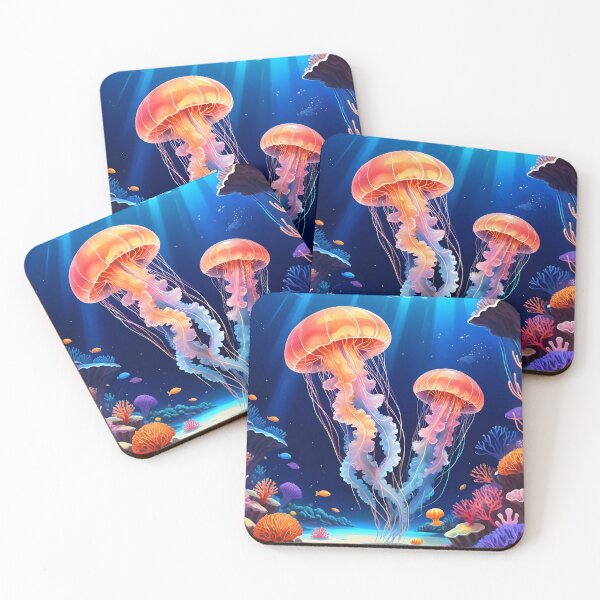 Item preview, Colorful Jellyfish Underwater designed and sold by artmaker7.