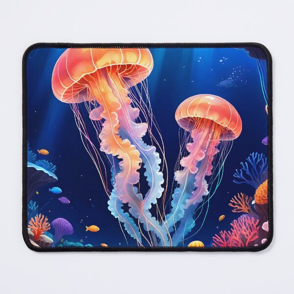 Item preview, Colorful Jellyfish Underwater designed and sold by artmaker7.