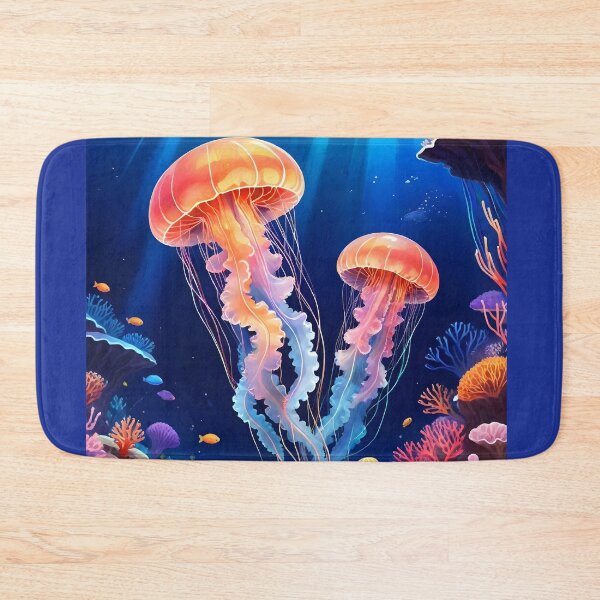 Item preview, Colorful Jellyfish Underwater designed and sold by artmaker7.