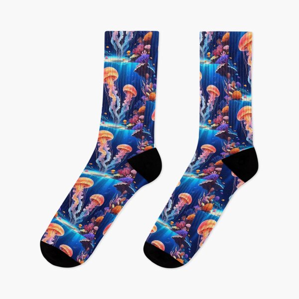 Item preview, Colorful Jellyfish Underwater designed and sold by artmaker7.