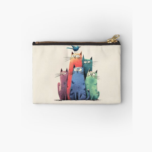 Item preview, Group of cats with a bird on top designed and sold by anytka.