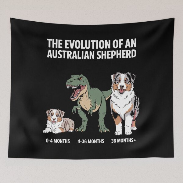 Item preview, Funny Australian Shepherd Art For Men Women Aussie Dog Lover designed and sold by AmazingLoveArt.