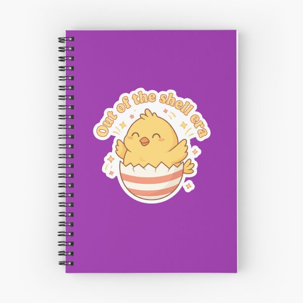 Item preview, Out Of The Shell Era – Kawaii Hatching Chick Easter Pun Cute Spring Sticker designed and sold by Han-Chaeyoung.