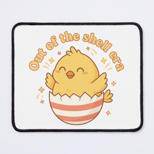 Item preview, Out Of The Shell Era – Kawaii Hatching Chick Easter Pun Cute Spring Sticker designed and sold by Han-Chaeyoung.