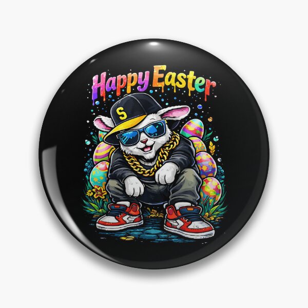 Item preview, Funny Happy Easter Bunny Cool Street Men Women Girls Boys designed and sold by AmazingLoveArt.