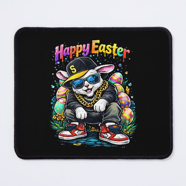Item preview, Funny Happy Easter Bunny Cool Street Men Women Girls Boys designed and sold by AmazingLoveArt.