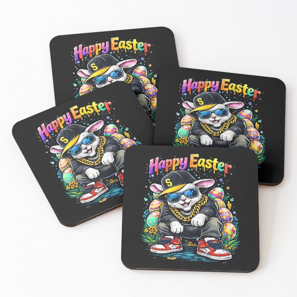 Item preview, Funny Happy Easter Bunny Cool Street Men Women Girls Boys designed and sold by AmazingLoveArt.