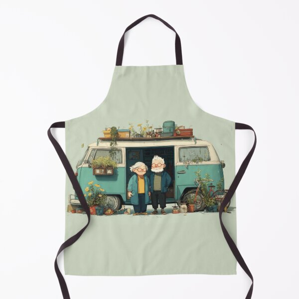 Item preview, Elderly couple standing by van designed and sold by anytka.