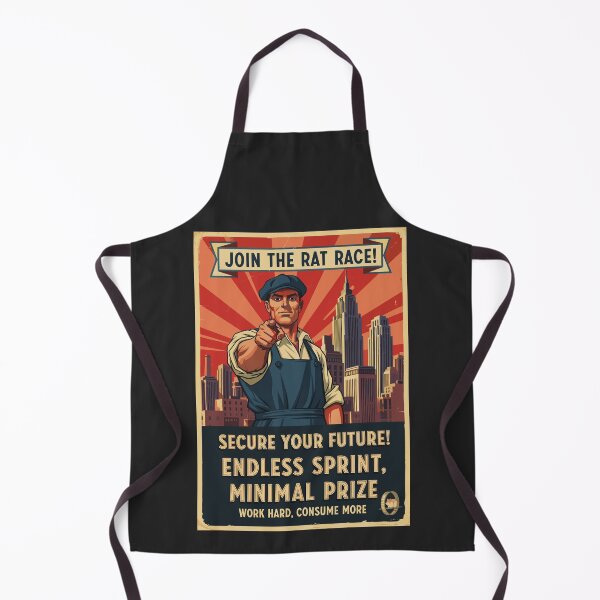 Item preview, "Join The Rat Race" Funny Anti-Capitalist Vintage Propaganda Poster designed and sold by Cipher & Soul.