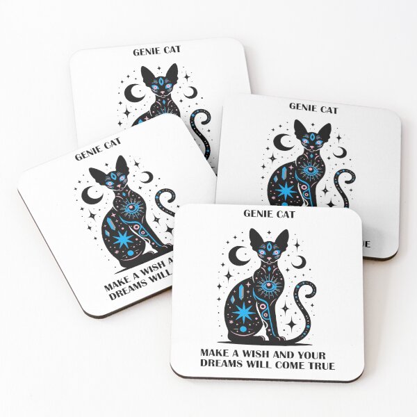 Item preview, Genie Cat Make a Wish designed and sold by oceantospace.