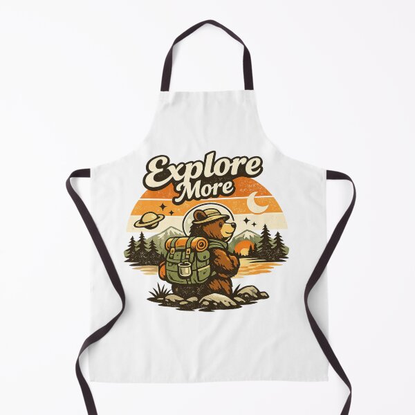 Item preview, Explore More Adventure Bear Vintage Camping Hiking Nature Retro Design designed and sold by CosmicSplendor.