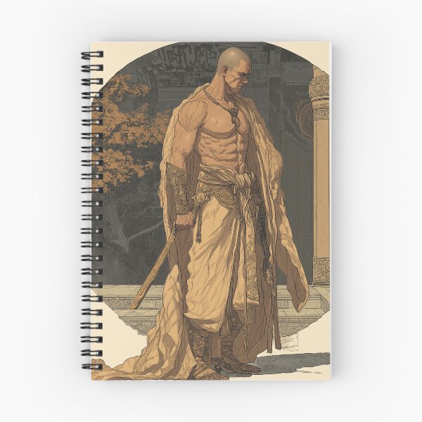 Item preview, Muscular Cloak Monk –  Enlightened Warrior designed and sold by TechDreamscapes.
