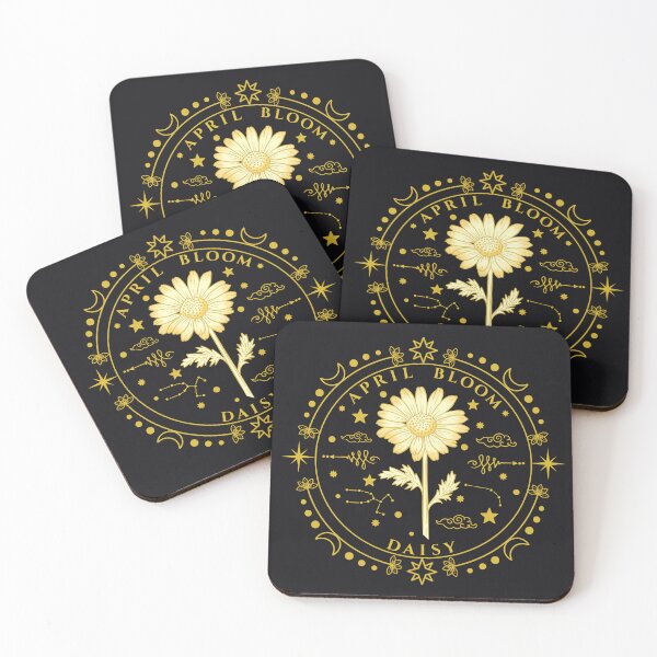 Item preview, April Birth Flower Daisy Mystical Emblem Graphic designed and sold by Kate Hyunsu Cho.