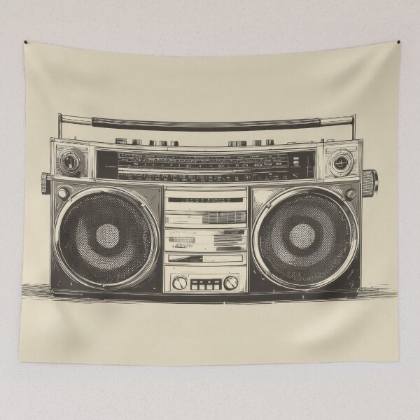 Item preview, A radio sits on a plain background designed and sold by anytka.