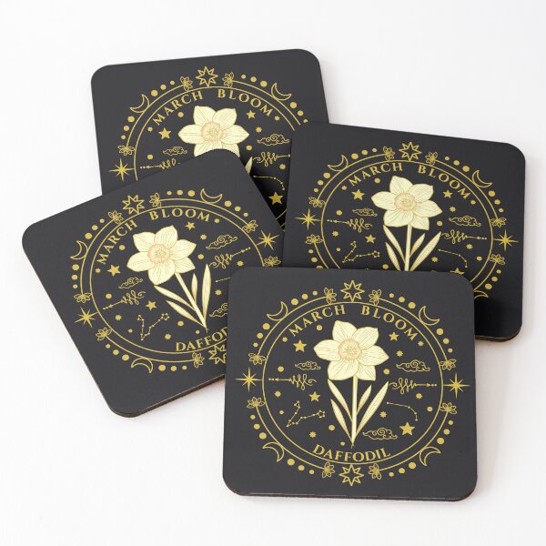 Item preview, March Birth Flower Daffodil Serenity Mystical Emblem Graphic designed and sold by Kate Hyunsu Cho.