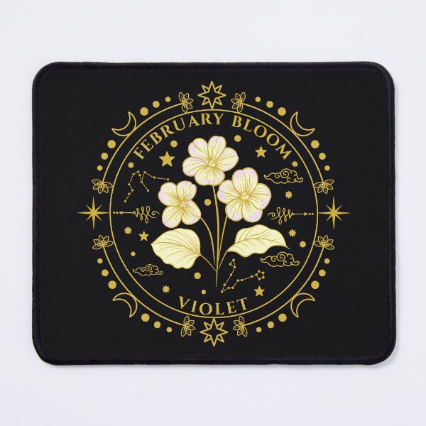 Item preview, February Birth Flower Violet Faithfulness Emblem Graphic  designed and sold by Kate Hyunsu Cho.
