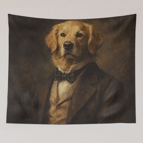 Item preview, Distinguished Gentleman Retriever Portrait designed and sold by Pixel Junkies Studio.