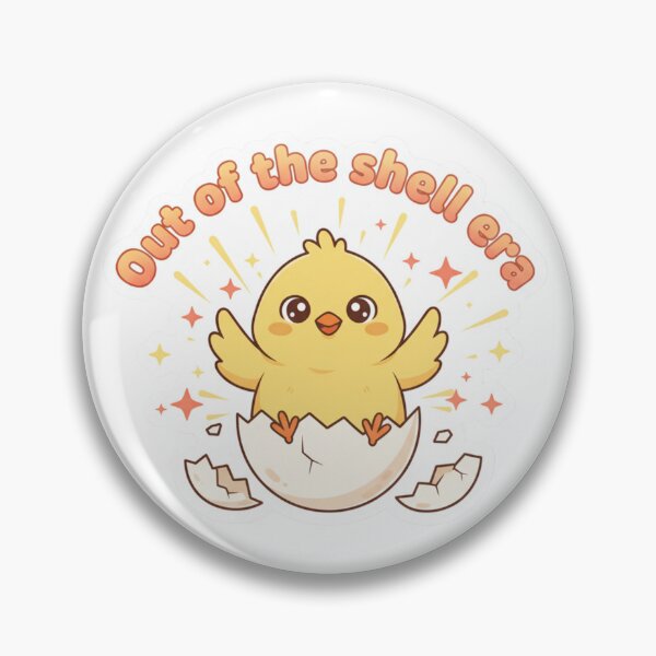 Item preview, She Didn't Hatch! She Made An Entrance! - Kawaii Baby Chick Easter Pun Spring Sticker designed and sold by Han-Chaeyoung.