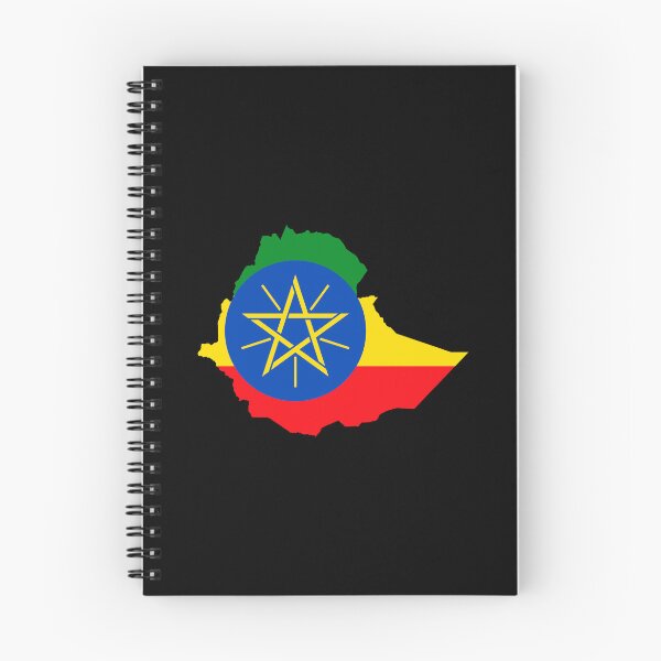 Item preview, Flag Map of Ethiopia designed and sold by DreamBrushy.