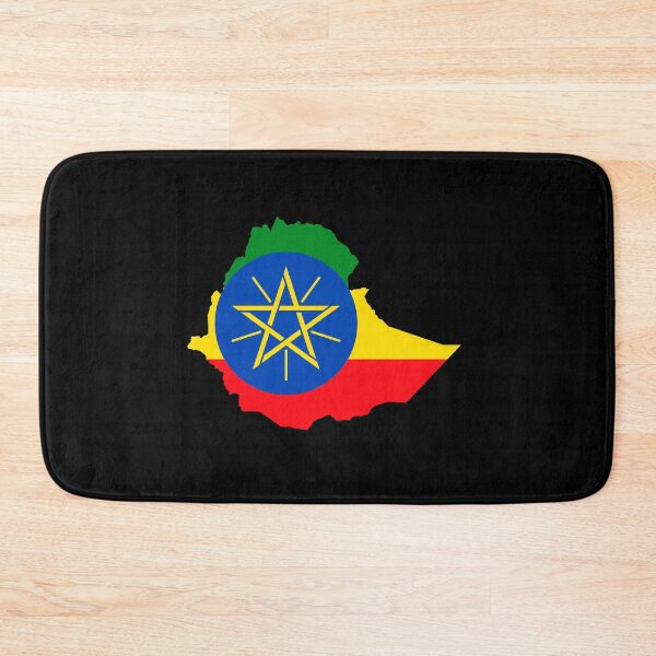 Item preview, Flag Map of Ethiopia designed and sold by DreamBrushy.