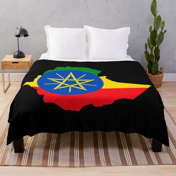 Item preview, Flag Map of Ethiopia designed and sold by DreamBrushy.